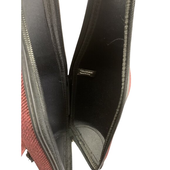 Caddy O Burgundy Wine Bottle Carrier Insulated Cooler Corkscrew Adjustable Strap - Picture 3 of 7